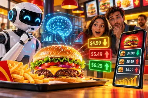 ИИ назначает цены на бургеры в McDonald`s  и вот как это происходит!