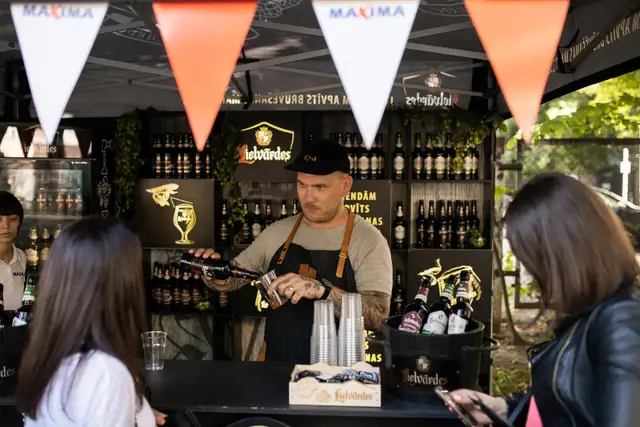 Лучший вкусовой букет! Maxima в первом пивном pop–up–баре в Латвии представляет широкий ассортимент пива