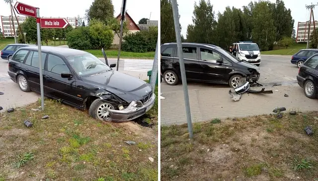 В Виесите пьяный водитель убегал от погони и устроил ДТП: пострадала беременная женщина