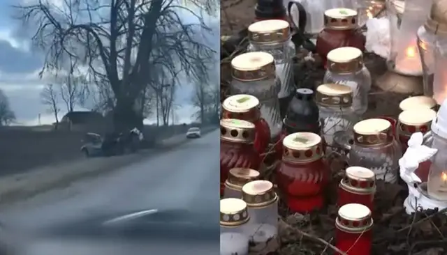 Не обогнал: в ДТП под Валмиерой погиб 19-летний парень (ВИДЕО)