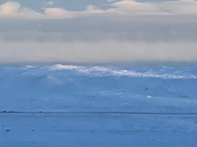 В Юрмале замёрзло море (ФОТО)