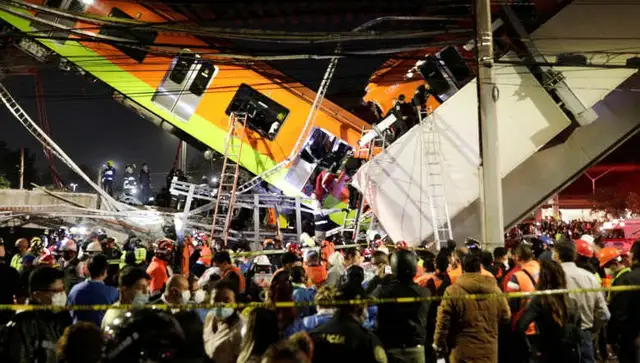 Mehiko sabrūkot metro tiltam, gājuši bojā vismaz 15 cilvēki
