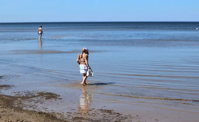 Море в Юрмале потеплело