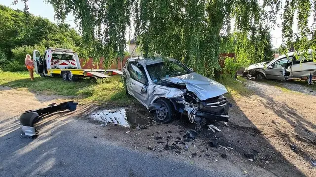 ДТП в Дрейлини: два автомобиля практически «всмятку»