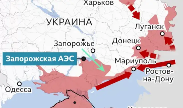 Пожар на Запорожской АЭС: в ходе боёв на Украине возникла угроза крупнейшей атомной станции Европы