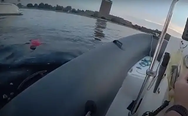 Policists izglābj no Salu tilta Daugavā ielēkušu vīrieti