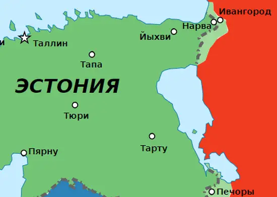 Скандал в эстонском магазине: страны Балтии изображены как часть России