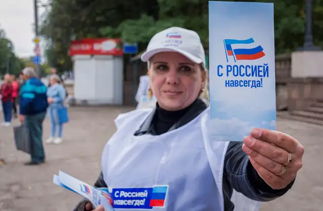 На захваченных Россией территориях начались «референдумы»: Би-би-си ищет в этом хоть что-то законное