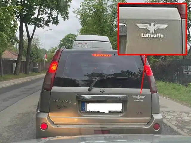 Наклейки Люфтваффе на машинах это символ нацизма? Ответ начальника полиции (ФОТО)