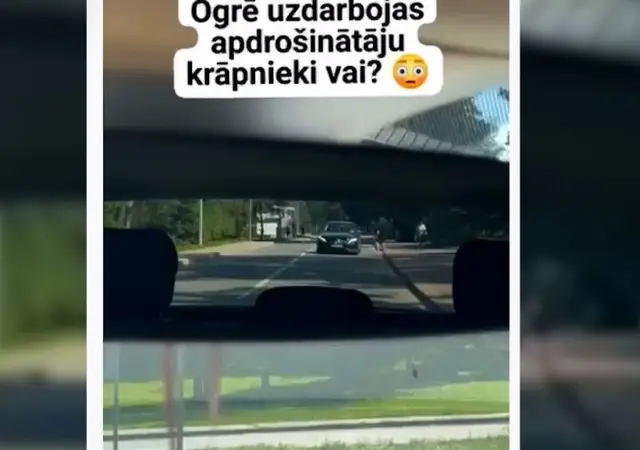 В Огре мужчина кидается на крыши машин: мошенник или душевнобольной?