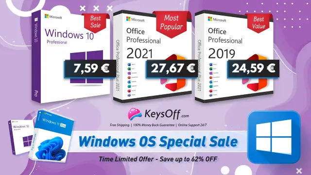 Neriskējiet ar bootleg kopiju! Iegādājieties oriģinālo Windows 11 tikai par 13,32 EUR Keysoff Windows īpašajā izpārdošanā!