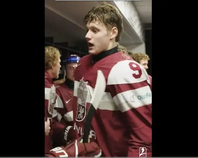 Латвийская сборная по хоккею U-20 обыграла германскую команду; эмоции победителей зашкаливают