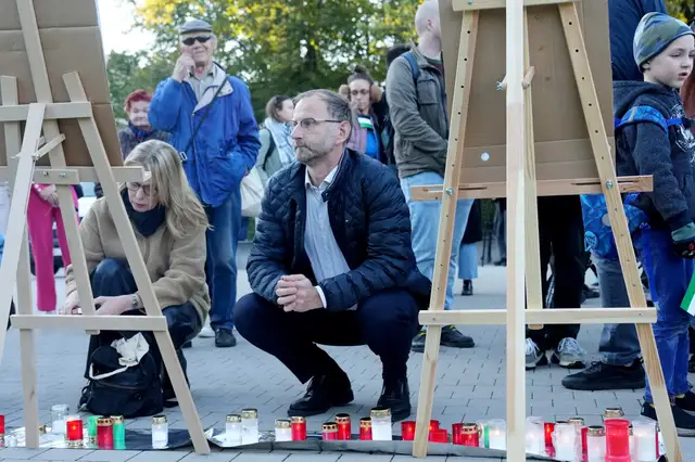 Подложил коалиции свинью? Участие депутата Атиса Швинки в пропалестинской акции вызвало возмущение
