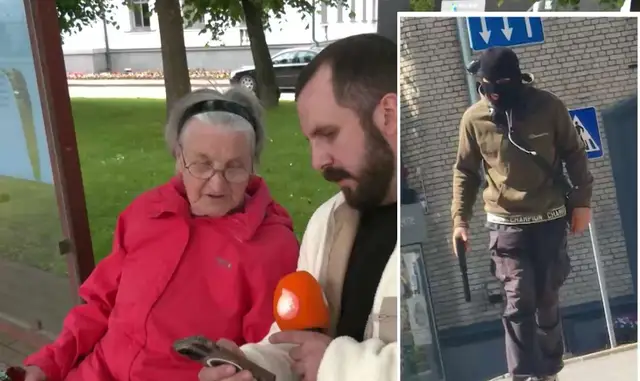 На дай Бог такого встретить! Мужчина в маске и с предметом, похожим на оружие, напугал жителей