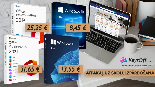 Palieliniet savu produktivitāti ar atgriešanās skolas akcijas piedāvājumiem! Lifetime Office un Win OS sākot no 14 €! Iegūstiet vairāk par mazāku cenu!