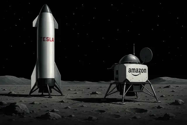 Кто первым отправит человека на Луну — Tesla или Amazon?