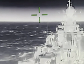 В Азовском море поражен российский ракетный корабль: ГУР Украины (ВИДЕО)