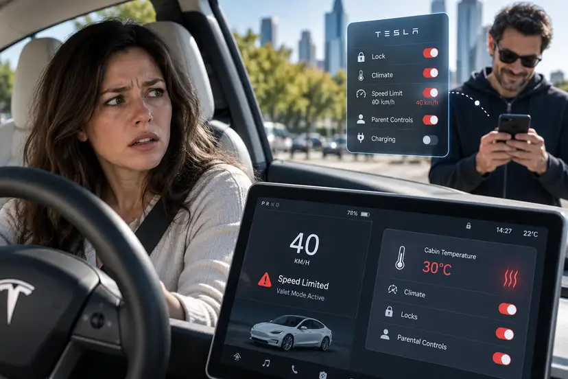 «Я в твоей машине»: бывший получил контроль над Tesla женщины и превратил её поездки в кошмар