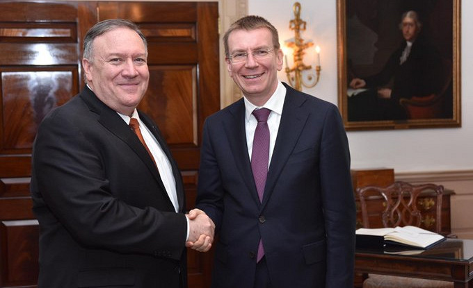 Ринкевич и Помпео обязались укреплять сотрудничество США и Латвии в области безопасности 5G