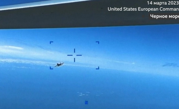 США опубликовали кадры перехвата дрона над Черным морем (ВИДЕО)