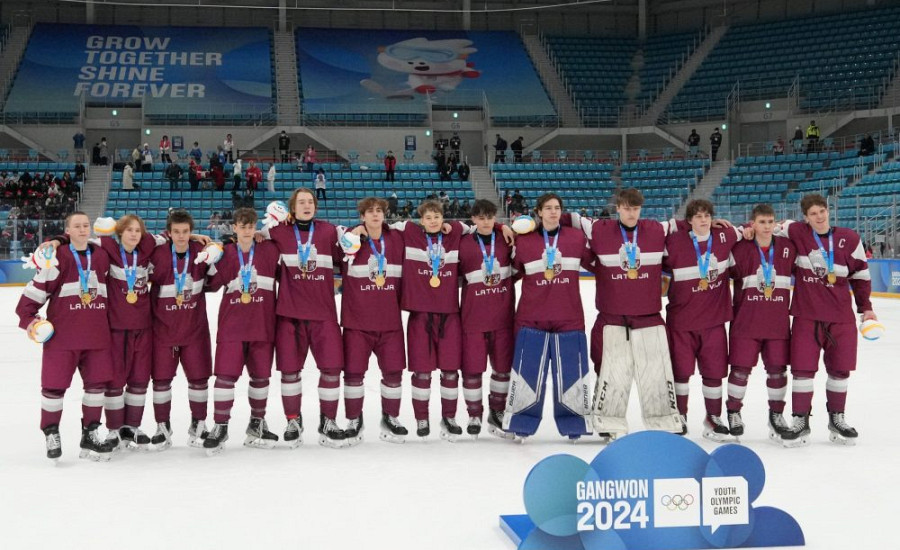 Latvijas 3×3 hokejisti kļūst par Jaunatnes ziemas olimpisko spēļu čempioniem